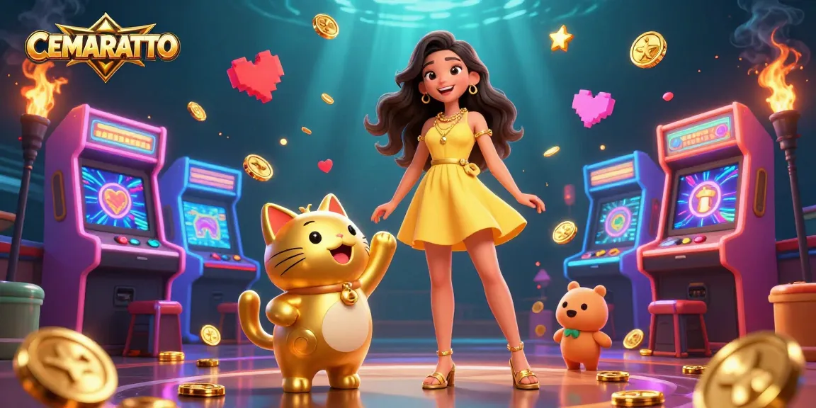CEMARATOTO offers exciting gameplay with a cheerful atmosphere and interactive elements, showcasing a lively online gaming experience.
