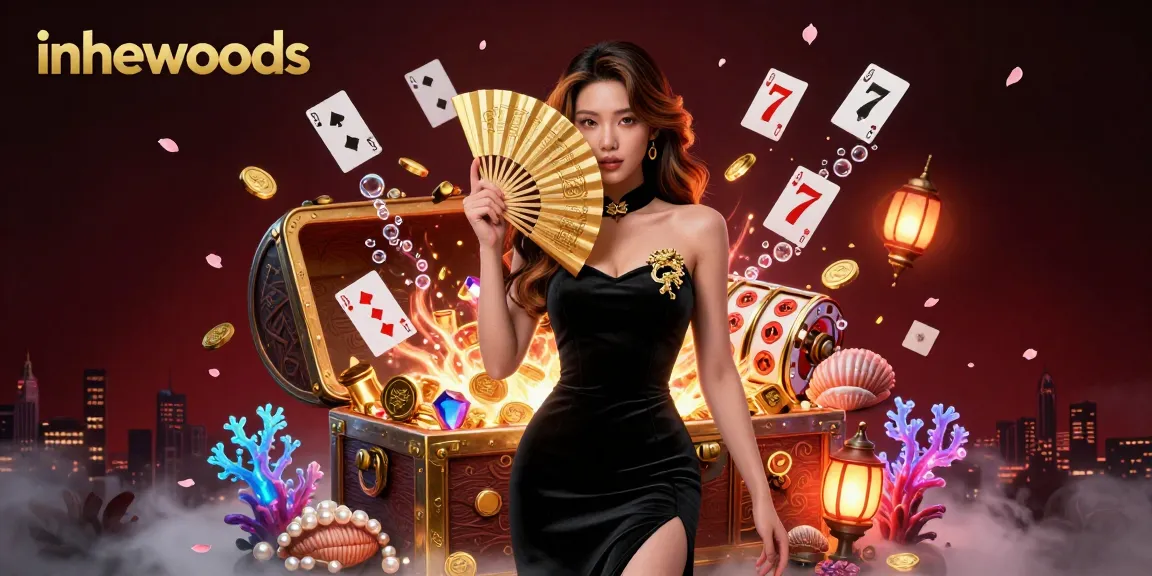 Experience fun with inthewoods casino-themed slots surrounded by captivating visuals and winning elements.