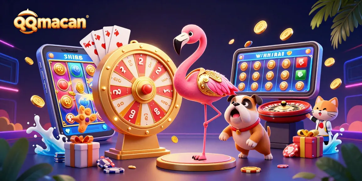 Experience thrilling gameplay at qqmacan with vibrant golden prizes and exciting gaming elements.