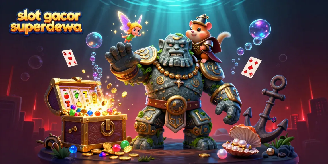 Rasakan keseruan slot gacor superdewa dengan golem penjaga magis dalam suasana magis dan listrik kemenangan.