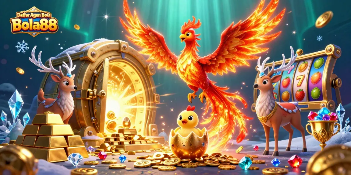 Engage with Daftar Agen Bola Bola88 through a vibrant, thrilling casino adventure scene.