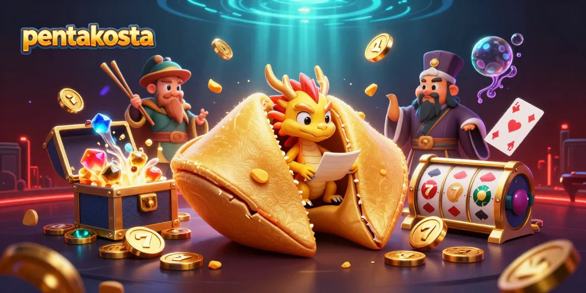 Experience pentakosta's thrilling gaming action with a vibrant, immersive 3D casino scene.