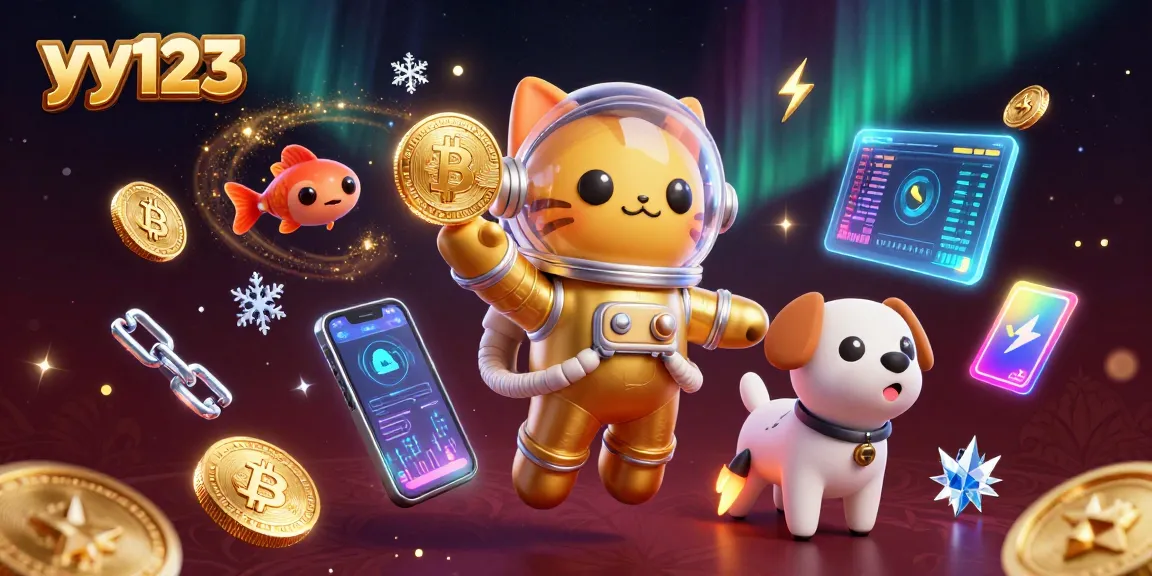 Permainan hebat di yy123! Astronot kucing berseliweran dengan koin Bitcoin dan Ethereum.