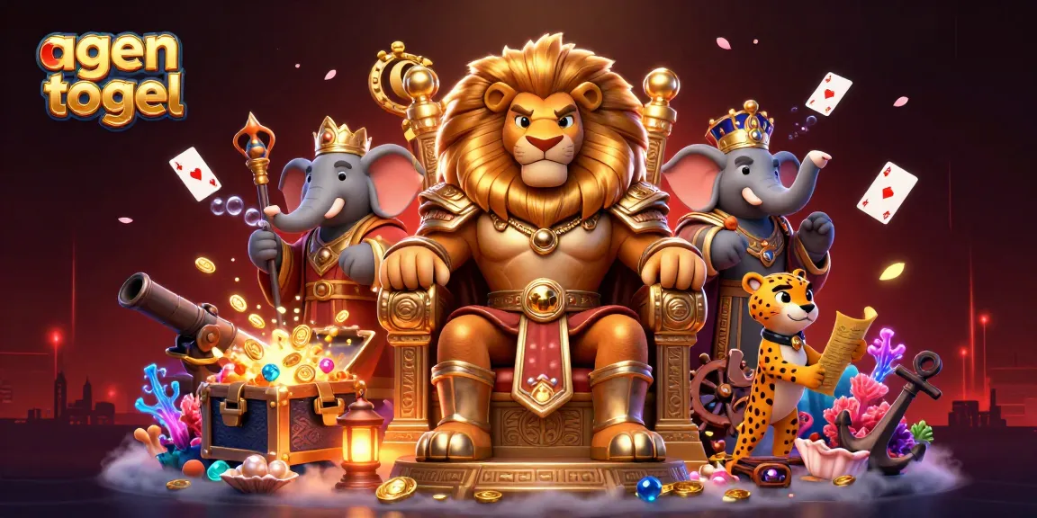 Menangkan permainan agen togel dengan ilustrasi kasino 3D penuh warna dan detail.