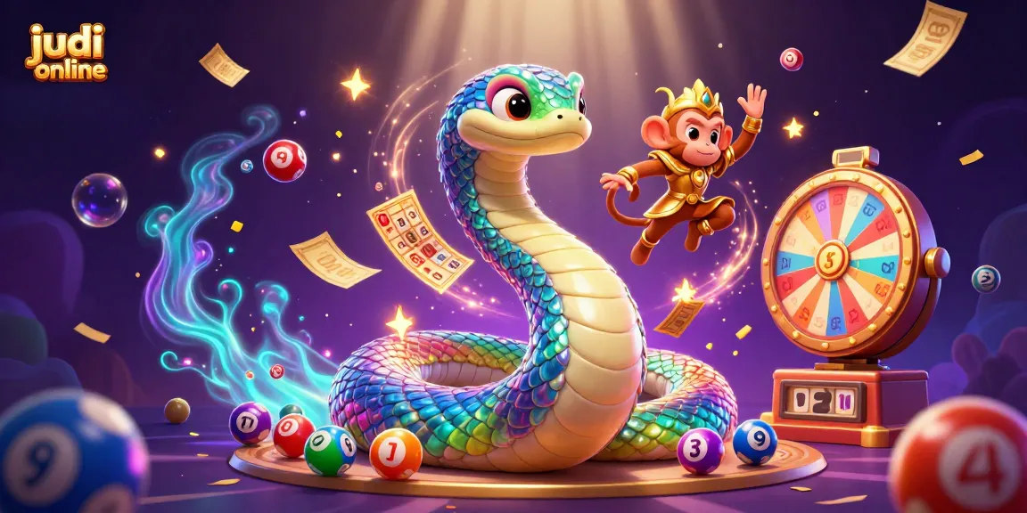 Experience judi online with captivating characters and vibrant game elements in this dynamic casino illustration.