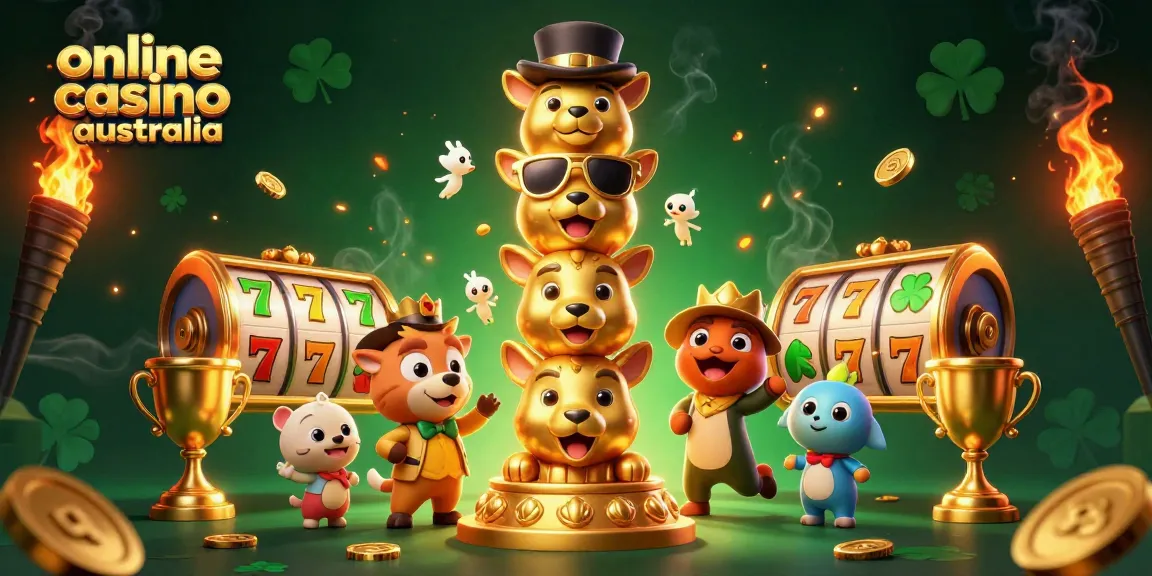 Play exciting slots at sleek online casino Australia, featuring dynamic 3D characters and vivid game elements.